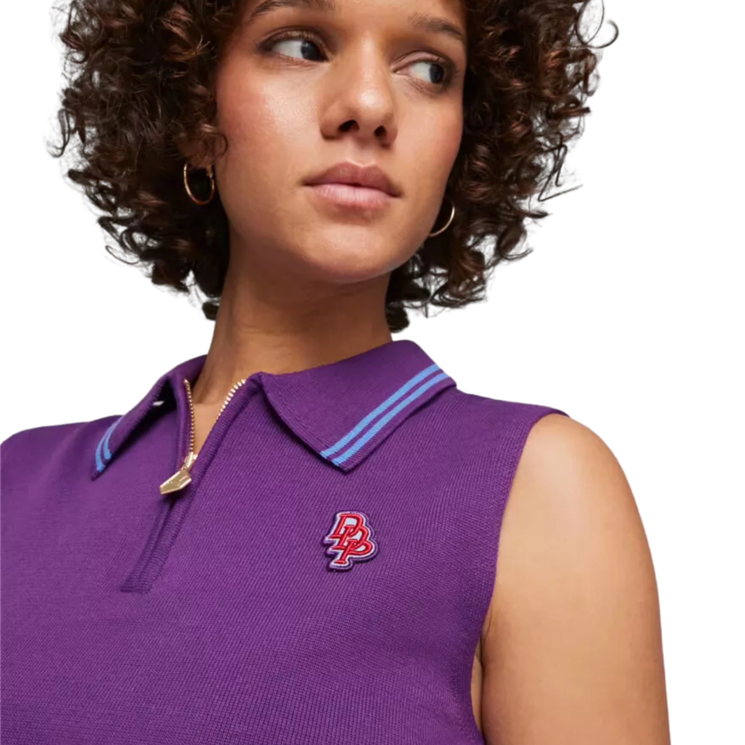 Puma Lds Golfer X Dapper Dan Sleeveless Crop Purple